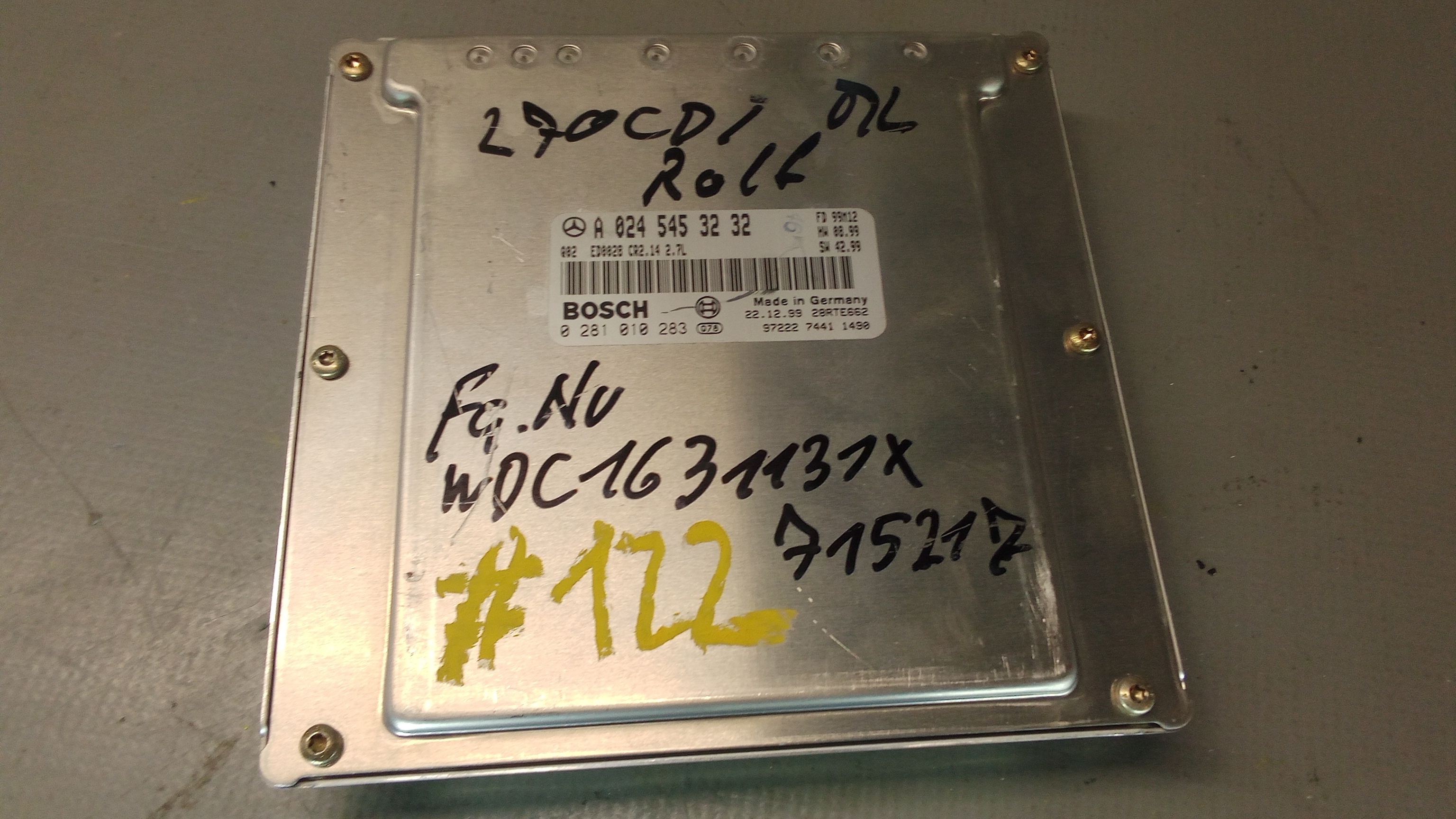 A0245453232 A6121531779 A6121536279 Motorsteuergerät Steuergerät #122